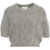 Munthe Sweater with cable knit pattern 'Loline' Grey