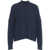 Kaos Sweater with cable knit pattern Blue