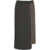 Kaos Asymmetric midi skirt Brown