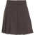 Kaos Pleated mini skirt Brown