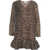 Baum und Pferdgarten Dress with animal print 'Agnel' Brown