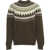 CLOSED Sweater with Norwegian pattern Brown