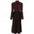 Elisabetta Franchi Midi dress with high neck Purple