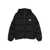 MSGM Msgm Black Short Down Jacket With Zip And White Label Black
