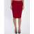 Saint Laurent Pencil Skirt In Red RED