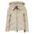 After Label 'Helsinki' Beige Down Jacket With Logo Patch On The Sleeve And Puller With Logo On The Waist In Tech Fabric Woman Beige