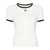 COURRÈGES Courrèges T-Shirt Signature Contrast HERITAGE WHITE/BLACK