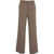 Liu Jo White Palazzo trousers checked Brown