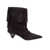 Michael Kors Michael Kors Suede Ankle Boot With Fringe Black