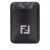 Fendi Fendi Squared Ff Leather Card Holder Black