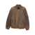 Golden Goose Brown Jacket With Sleeve Pocket And Distressed Effects In Leather Man BROWN