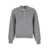 DUNST Grey Sweater With Polo Collar And Ribbed Details In Cashmere Woman GREY