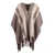 Fay HOOK PONCHO Brown