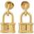 Patou Extra Small Earrings With Padlock GOLD