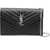 Saint Laurent "Cassandre" Clutch Bag With Chain BLACK