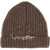 Maison Margiela Wool And Cotton Blend Beanie BROWN