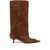 Diesel Diesel Diesel Brown Leather High Boots With Kitten Heel And Pointed Toe BROWN
