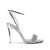 Casadei "Interstellar" heeled sandals 100 mm Silver