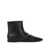 Pinko Leather zippered ankle boots Black
