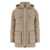 Brunello Cucinelli Brunello Cucinelli Knitted Neck Down Jacket Beige