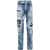 DSQUARED2 Vintage Effect Cool Guy Jeans With Decorative Patches 16Cm Blue