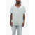 GREG LAUREN Solid Color Henley T-Shirt Light Blue