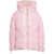 KhrisJoy Quilted down jacket with hood Pink