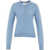 Kaos Knit sweater with polo collar Blue