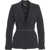 Elisabetta Franchi Crepe blazer with logo Black