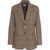 Liu Jo White Blazer with check pattern Beige