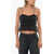 Isabel Marant Etoile Macrame' Lace Gloria Crop Top Black