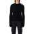Balmain Balmain Black Ribbed Wool Sweater With Gold Buttons Black