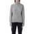 Balmain Balmain Grey High-Neck Wool Sweater With Gold Buttons GRIS CHINE