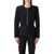 Balmain Balmain Cropped Black Wool Jacket With Gold Zip Black