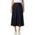 Golden Goose Golden Goose Navy Blue Wool Pint-Striped Midi Skirt DARK NAVY