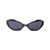 JORDANLUCA Black Sunglasses With Engraved Logo In Nylon Man Black