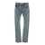 JORDANLUCA Light Blue Jeans With Belt Loops And Front Zip Pocket In Denim Man BLUE