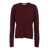 JORDANLUCA Red Ribbed Crew Neck Sweater In Wool Blend Man RED