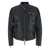 Tom Ford Black Jacket With High Collar And Front Zip Pockets In Leather Man Black