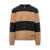 A.P.C. A.P.C. A.P.C. Black And Beige Striped Sweater With Logo Black