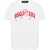 DSQUARED2 Crew Neck Bloody Red T-Shirt With Embossed Print White