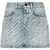 Balenciaga All-Over Logo Denim Miniskirt Blue