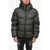 DSQUARED2 Rip Stop Checked Down Jacket With Hood Black