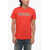 Diesel Solid Color T-Diegor-K52 Crew-Neck T-Shirt With Multicolor L Red
