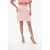Self-Portrait Knitted Miniskirt With Golden-Effect Detail Pink