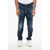 DSQUARED2 Vintage Effect Stretch Denim Cool Guy Jeans 17Cm Blue