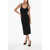 Fendi Knitted Monogram Sheath Dress With Side Zip Black
