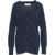 MVM Raccoon wool cardigan Blue
