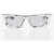 Off-White Silver-Tone Rectangular Frame Volcanite Sunglasses Silver