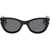 Off-White Cat-Eye Framed Boulder Sunglasses Black